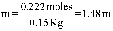 Molalidad ejercicio 2