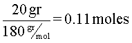 Cálculo de moles